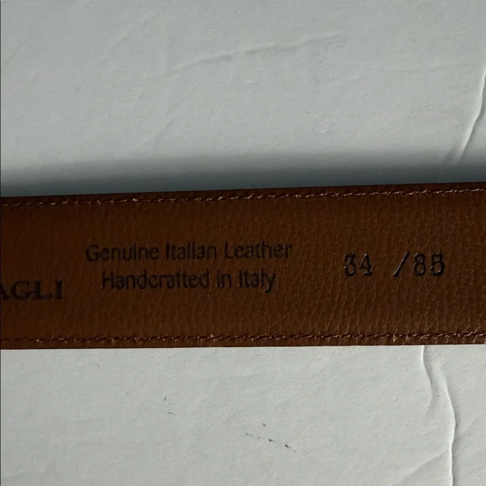 Bruno Magli Dante Leather Belt New